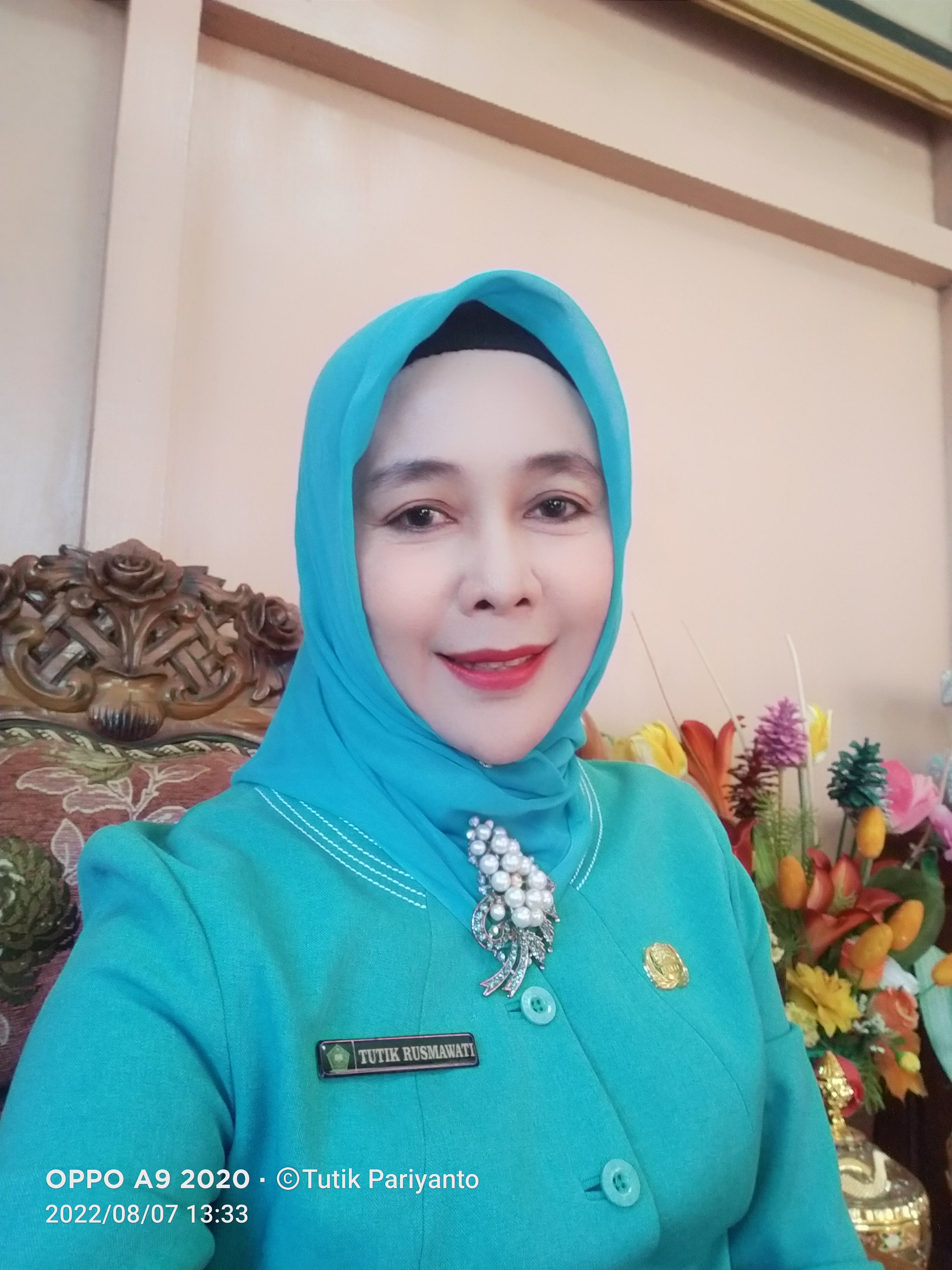 <center>Kepala Madrasah<br>Tutik Rusmawati, M.Pd</center>